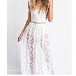 Mura Boutique Idyllic Dress White by Shareen Collections AU